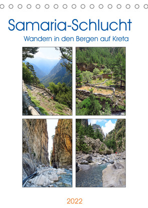 Samaria-Schlucht – Wandern in den Bergen auf Kreta (Tischkalender 2022 DIN A5 hoch) von Frost,  Anja