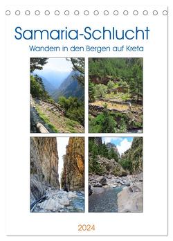 Samaria-Schlucht – Wandern in den Bergen auf Kreta (Tischkalender 2024 DIN A5 hoch), CALVENDO Monatskalender von Frost,  Anja