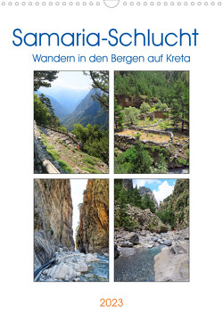 Samaria-Schlucht – Wandern in den Bergen auf Kreta (Wandkalender 2023 DIN A3 hoch) von Frost,  Anja