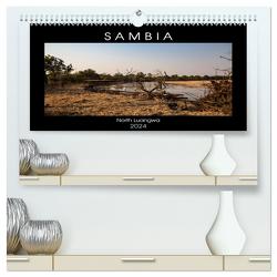 Sambia „Das wirkliche Afrika“ (hochwertiger Premium Wandkalender 2024 DIN A2 quer), Kunstdruck in Hochglanz von Quentin,  Udo