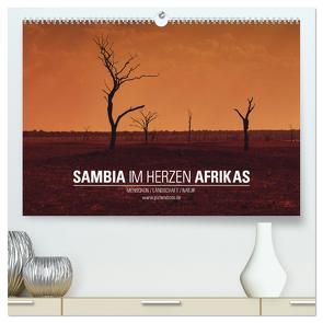 SAMBIA IM HERZEN AFRIKAS (hochwertiger Premium Wandkalender 2024 DIN A2 quer), Kunstdruck in Hochglanz von Esch,  Jens