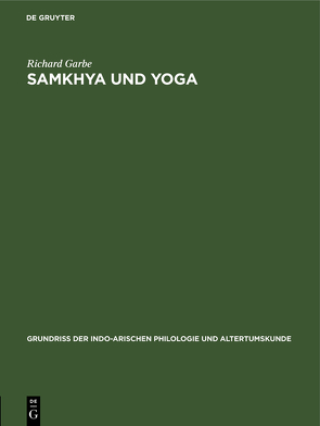 Samkhya und Yoga von Garbe,  Richard