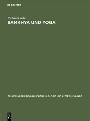 Samkhya und Yoga von Garbe,  Richard