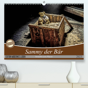 Sammy der Bär besucht Lost Places (Premium, hochwertiger DIN A2 Wandkalender 2023, Kunstdruck in Hochglanz) von SchnelleWelten