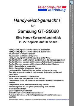 SAMSUNG GT-S5660 Galaxy Gio leicht-gemacht von Rehbein,  Hans