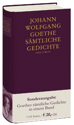 Sämtliche Gedichte von Eibl,  Karl, Goethe,  Johann Wolfgang