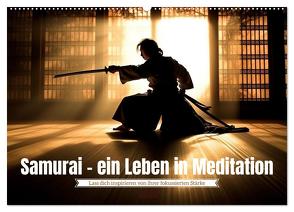 Samurai – ein Leben in Meditation (Wandkalender 2024 DIN A2 quer), CALVENDO Monatskalender von Waurick,  Kerstin
