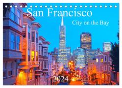 San Francisco – City on the Bay (Tischkalender 2024 DIN A5 quer), CALVENDO Monatskalender von Grosskopf,  Rainer