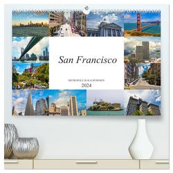 San Francisco Metropole in Kalifornien (hochwertiger Premium Wandkalender 2024 DIN A2 quer), Kunstdruck in Hochglanz von Meutzner,  Dirk