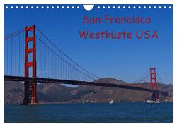 San Francisco Westküste USA (Wandkalender 2024 DIN A4 quer), CALVENDO Monatskalender von Schauer,  Petra