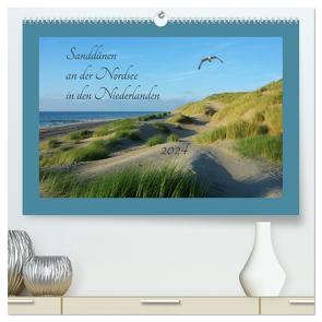 Sanddünen an der Nordsee in den Niederlanden (hochwertiger Premium Wandkalender 2024 DIN A2 quer), Kunstdruck in Hochglanz von Evans,  Claudia