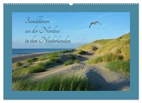 Sanddünen an der Nordsee in den Niederlanden (Wandkalender 2024 DIN A2 quer), CALVENDO Monatskalender von Evans,  Claudia