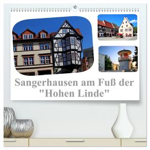 Sangerhausen am Fuße der „Hohen Linde“ (hochwertiger Premium Wandkalender 2024 DIN A2 quer), Kunstdruck in Hochglanz von Krone,  Elke