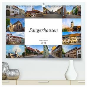 Sangerhausen Impressionen (hochwertiger Premium Wandkalender 2024 DIN A2 quer), Kunstdruck in Hochglanz von Meutzner,  Dirk