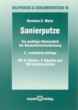 Sanierputze von Meier,  Hermann G.