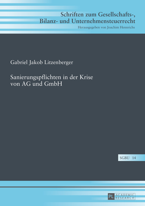 Sanierungspflichten in der Krise von AG und GmbH von Litzenberger,  Gabriel