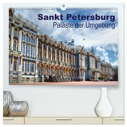 Sankt Petersburg – Paläste der Umgebung (hochwertiger Premium Wandkalender 2024 DIN A2 quer), Kunstdruck in Hochglanz von Dürr,  Brigitte