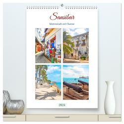 Sansibar – Küstenstadt mit Charme (hochwertiger Premium Wandkalender 2024 DIN A2 hoch), Kunstdruck in Hochglanz von Schwarze,  Nina
