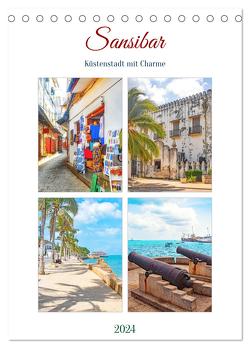 Sansibar – Küstenstadt mit Charme (Tischkalender 2024 DIN A5 hoch), CALVENDO Monatskalender von Schwarze,  Nina
