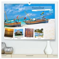 Sansibar – Tansanias Urlaubsinsel (hochwertiger Premium Wandkalender 2024 DIN A2 quer), Kunstdruck in Hochglanz von Schwarze,  Nina