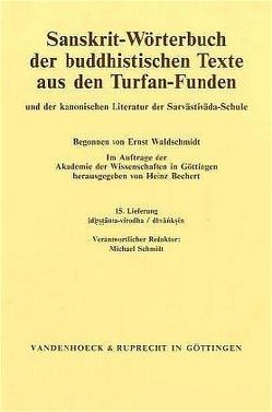 Sanskrit-Wörterbuch der buddhistischen Texte aus den Turfan-Funden. Lieferung 15 von Bechert,  Heinz