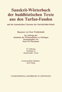 Sanskrit-Wörterbuch der buddhistischen Texte aus den Turfan-Funden. Lieferung 22 von Hartmann,  Jens-Uwe