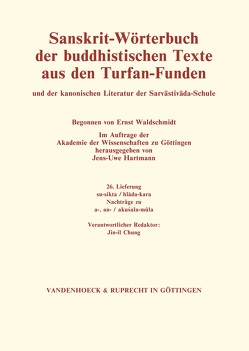 Sanskrit-Wörterbuch der buddhistischen Texte aus den Turfan-Funden. Lieferung 26 von Hartmann,  Jens-Uwe