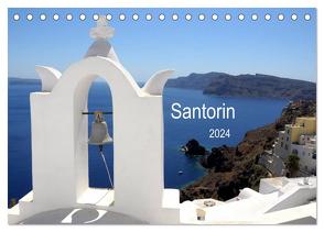 Santorin 2024 (Tischkalender 2024 DIN A5 quer), CALVENDO Monatskalender von Rigos,  Petro