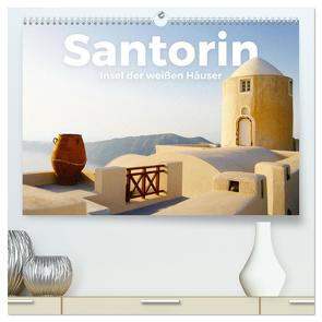 Santorin – Insel der weißen Häuser (hochwertiger Premium Wandkalender 2024 DIN A2 quer), Kunstdruck in Hochglanz von Lederer,  Benjamin