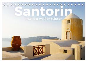 Santorin – Insel der weißen Häuser (Tischkalender 2024 DIN A5 quer), CALVENDO Monatskalender von Lederer,  Benjamin