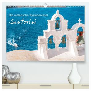 Santorini – Die malerische Kykladeninsel (hochwertiger Premium Wandkalender 2024 DIN A2 quer), Kunstdruck in Hochglanz von und Elisabeth Jastram,  Thomas