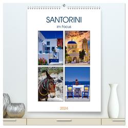Santorini im Focus (hochwertiger Premium Wandkalender 2024 DIN A2 hoch), Kunstdruck in Hochglanz von Huschka,  Klaus-Peter