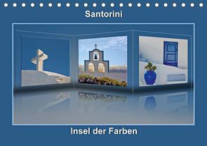 Santorini Insel der Farben (Tischkalender 2019 DIN A5 quer) von Hobscheidt,  Ernst