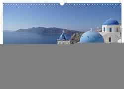 Santorini – Insel ewiger Liebe (Wandkalender 2024 DIN A3 quer), CALVENDO Monatskalender von GbR Cristina Wilson,  Kunstmotivation
