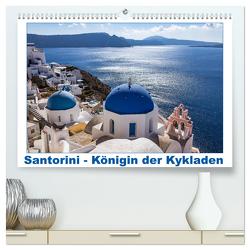 Santorini – Königin der Kykladen (hochwertiger Premium Wandkalender 2024 DIN A2 quer), Kunstdruck in Hochglanz von meinert,  thomas