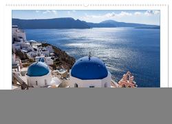 Santorini – Königin der Kykladen (Wandkalender 2024 DIN A2 quer), CALVENDO Monatskalender von meinert,  thomas