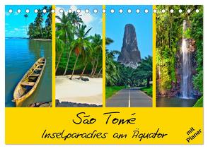 São Tomé – Inselparadies am Äquator (Tischkalender 2024 DIN A5 quer), CALVENDO Monatskalender von Plastron Pictures,  Lost