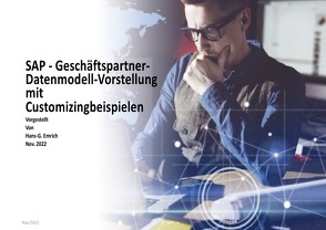 SAP – Geschäftspartner-Datenmodell-Vorstellung mit Customizing Beispielen von Emrich,  Hans-Georg