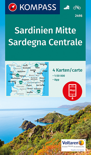 KOMPASS Wanderkarte Sardinien Mitte, Sardegna Centrale von KOMPASS-Karten GmbH