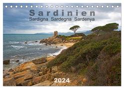 Sardinien Sardigna Sardegna Sardenya 2024 (Tischkalender 2024 DIN A5 quer), CALVENDO Monatskalender von Miltzow,  Michael