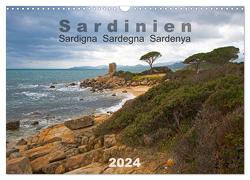 Sardinien Sardigna Sardegna Sardenya 2024 (Wandkalender 2024 DIN A3 quer), CALVENDO Monatskalender von Miltzow,  Michael