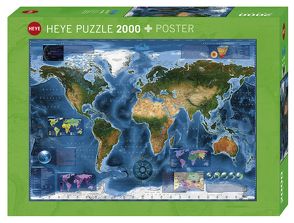 Satellite Map Puzzle von Zigic,  Rajko