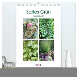 Sattes Grün (hochwertiger Premium Wandkalender 2024 DIN A2 hoch), Kunstdruck in Hochglanz von Kruse,  Gisela