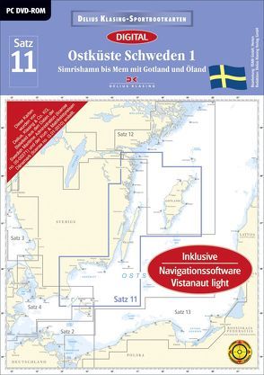 Satz 11: Ostküste Schweden 1 (DVD-ROM, Ausgabe 2016)