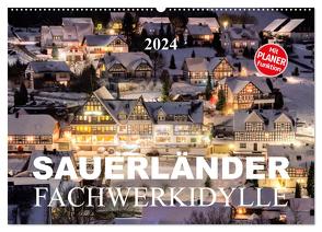 Sauerländer Fachwerkidylle (Wandkalender 2024 DIN A2 quer), CALVENDO Monatskalender von Bücker,  Heidi