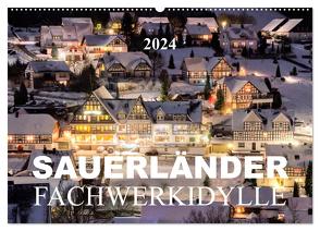 Sauerländer Fachwerkidylle (Wandkalender 2024 DIN A2 quer), CALVENDO Monatskalender von Bücker,  Heidi