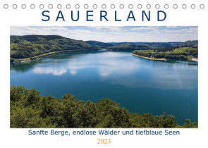 Sauerland – sanfte Berge, endlose Wälder und tiefblaue Seen (Tischkalender 2023 DIN A5 quer) von Bücker,  Heidi