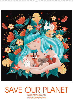 SAVE OUR PLANET – ZURÜCK ZUR NATUR (Wandkalender 2023 DIN A2 hoch) von Krampikowski,  Danja
