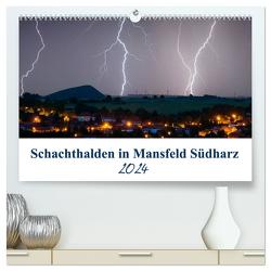 Schachtanlagen in Mansfeld Südharz (hochwertiger Premium Wandkalender 2024 DIN A2 quer), Kunstdruck in Hochglanz von Gierok,  Steffen