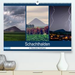 Schachtanlagen in Mansfeld Südharz (Premium, hochwertiger DIN A2 Wandkalender 2023, Kunstdruck in Hochglanz) von Gierok,  Steffen